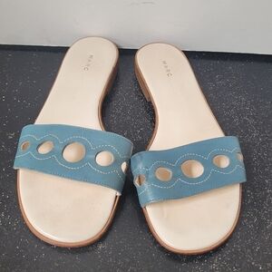 Marc Jacobs Blue Slide Sandals